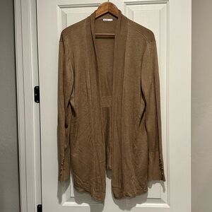 Spicy Sandia Open Front Knit Cardigan Lightweight Cover-up Sweater XL